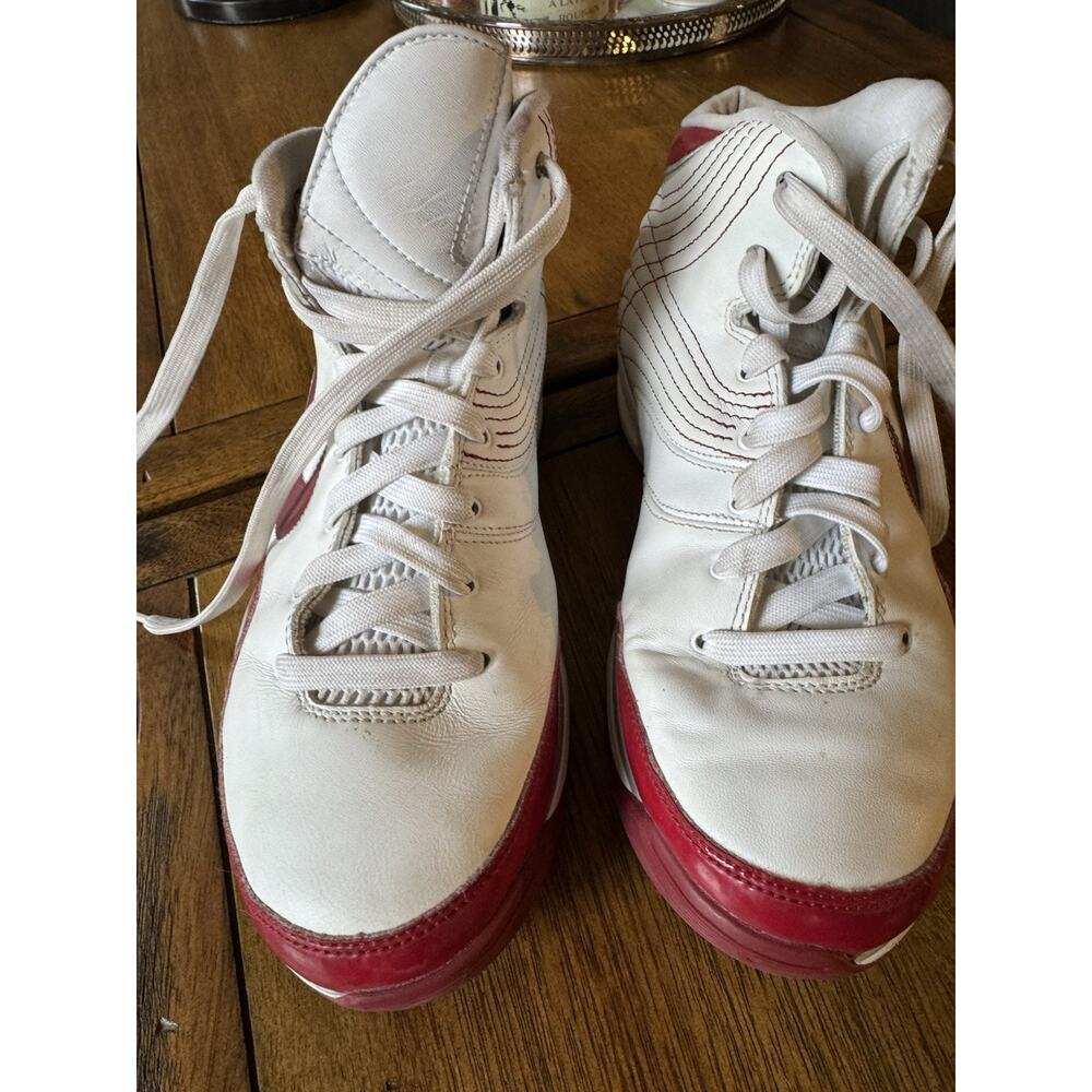 Vintage Y2K 2008 Nike Elite Basketball Shoes White Red Women’s 7.5 324831-103 - Picture 3 of 12